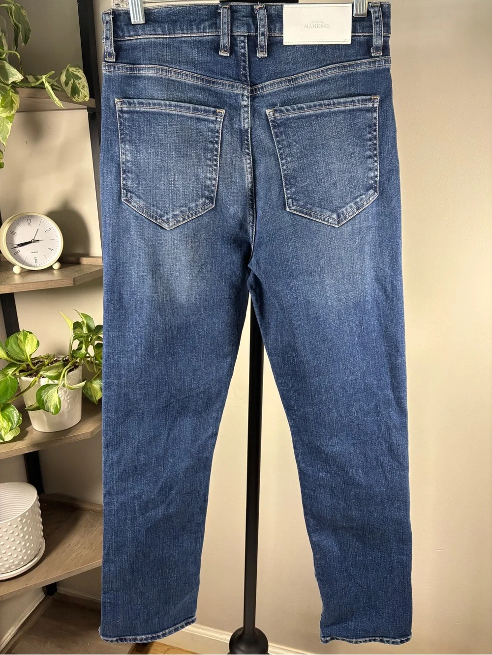 7 For All Mankind High Rise Split Hem Ankle Jeans Blue Medium Wash Size 27 - Picture 5 of 5